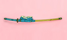 Tachi-sword forged by Tsunetsugu, with itomaki tachi goshirae 